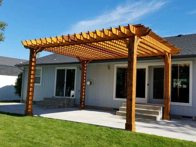 Freestanding Pergola Next To House