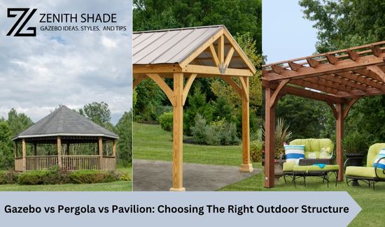 Gazebo vs Pergola vs Pavilion